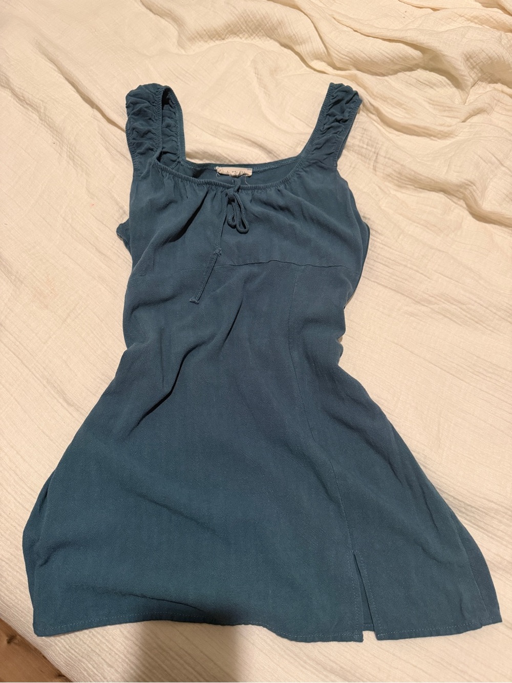 La Hearts Teal Blue Mini Dress